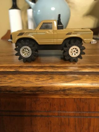 Schaper Stomper 4x4 Brown Toyota Pickup Truck SR5 Lights Up VTG RARE Battery 2