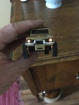 Schaper Stomper 4x4 Brown Toyota Pickup Truck SR5 Lights Up VTG RARE Battery 6