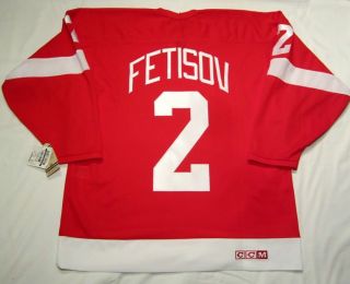 Viacheslav Fetisov Size Large - Detroit Red Wings Ccm 550 Vintage Hockey Jersey