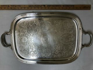 Cornell University Vintage Silverplate Serving Tray -