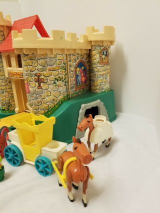 Vintage Fisher Price Family Castle Little People Set 4