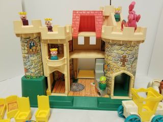 Vintage Fisher Price Family Castle Little People Set 5