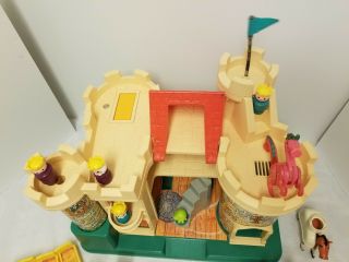 Vintage Fisher Price Family Castle Little People Set 8