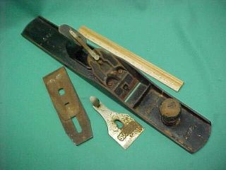 Antique Stanley Bailey No.  7 Vintage Smooth Bottom Wood Hand Plane Usa