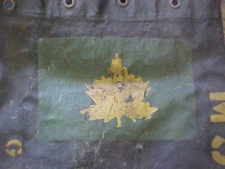 Rare Named Orig WW2 Hand Painted Canvas Carry Bag 