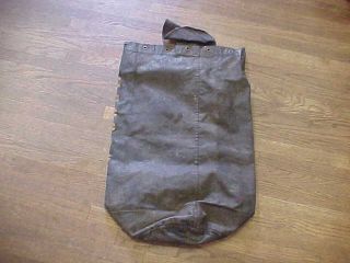 Rare Named Orig WW2 Hand Painted Canvas Carry Bag 