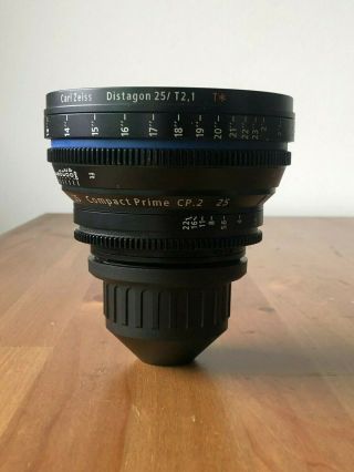Zeiss Cp.  2 25mm T2.  1 Pl Mount Compact Prime Lens - Rare