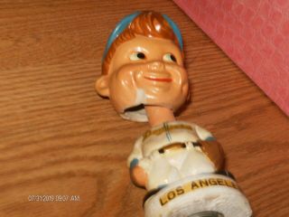 Vintage 1960s Los Angeles Dodgers Bobblehead Nodder Rare 2