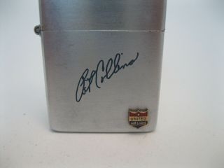 Vintage Zippo Lighter - United Airlines signed Pat Collins ? 2