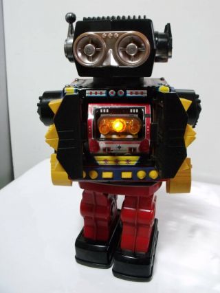 Horikawa Great King Mars Vintage Tin Toy Rote - O - Matic Robot Great No Box