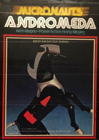 Vintage Mego Micronauts Andromeda Complete Instructions Stickers