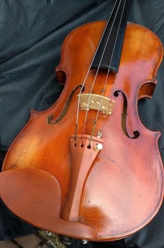 FINE 4/4 OLD ANTIQUE VIOLIN Label.  H.  C.  Silvestre a Paris 18.  fiddle скрипка 10