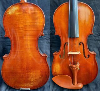 Fine 4/4 Old Antique Violin Label.  H.  C.  Silvestre A Paris 18.  Fiddle скрипка