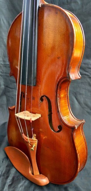FINE 4/4 OLD ANTIQUE VIOLIN Label.  H.  C.  Silvestre a Paris 18.  fiddle скрипка 5