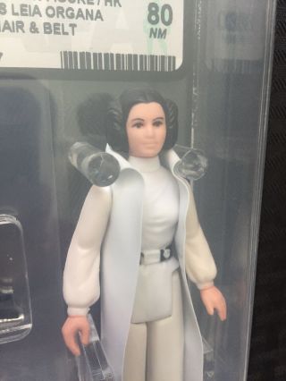 Vintage Star Wars Princess Leia Organa 1977 Graded AFA 80 NM HK Style Case 8