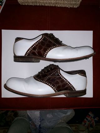 Vintage Footjoy Classics Dry Premiere Mens Size 12 D Golf Shoes Style 50075 Usa