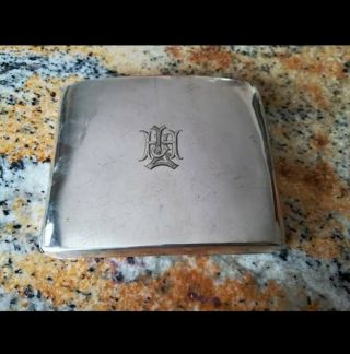 Vintage Hallmarked.  925 Sterling Silver Cigarette Case