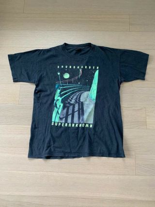Vintage Soundgarden Concert T - Shirt Tee Rare Black L Superunknown