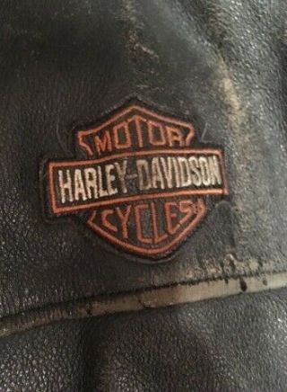 Vintage Harley Davidson Leather Jacket - Men ' s Small Leather - Black 3