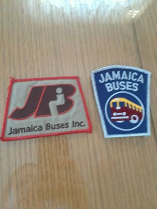 Vintage Jamaica Bus Patches And Bus Depot Stickers Nyc