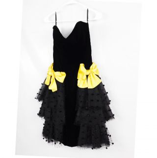 Isabelle Allard Black Velvet Strapless Dress - Size 2 Nwt