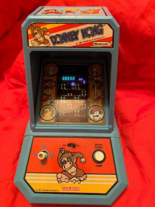 Vintage Donkey Kong 1981 Coleco Electronic Table Top Mini Arcade