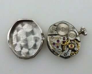 Vintage Ladies Bulova 14K White Gold Diamond Watch,  Very Pretty 10