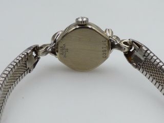 Vintage Ladies Bulova 14K White Gold Diamond Watch,  Very Pretty 5