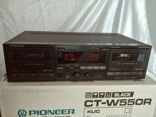 Pioneer Ct - W550r Dual Cassette Deck (vintage) 1991