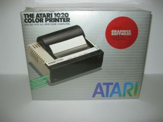 Vintage Atari 1020 Color Printer W/ Graphics Cassette Software 1982 Nos