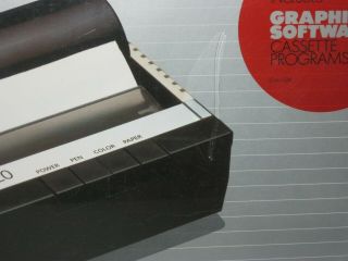 Vintage Atari 1020 Color Printer W/ Graphics Cassette Software 1982 NOS 4