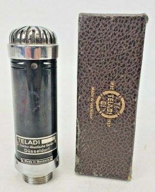 Vintage Teladi K125 Vacuum Tube Condenser Microphone Telefunken Ecc82