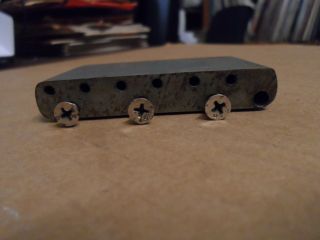 Vintage 1954 - 1959 Fender Stratocaster Guitar Bridge Block 6