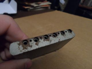 Vintage 1954 - 1959 Fender Stratocaster Guitar Bridge Block 9