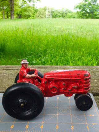 Vintage Antique Cast Iron Massey Harris 101 Jr Tractor Hubley Arcade Vindex