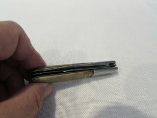 Vintage Ulster USA 100T Old Timer Barlow Pocket Knife C.  1940 - 60 ' s Giveaway 6