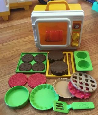 Rare Htf Vintage 1982 Child Guidance Magic Glow Oven With Complete Accessories