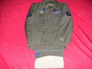 Wwii 44th Division 71st Infantry Id’d Uniform,  Cap,  & Photos