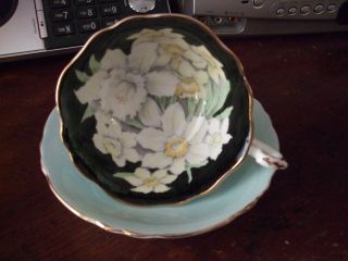 Vintage Paragon China Tea Cup And Saucer Spring Bouquet Double Crest