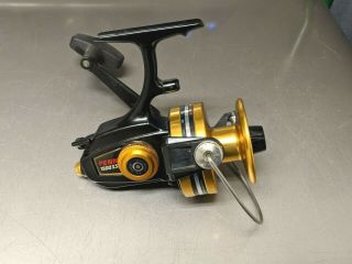 Vintage Black And Gold Penn 7500ss Spinning Reel High Speed 4.  6:1 Big Game