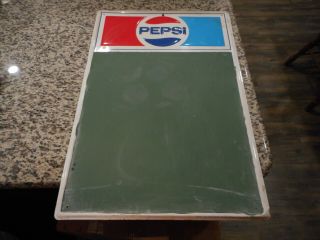 Embossed Vintage Pepsi Chalkboard Sign (with Rare Green Chalkboard)
