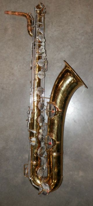 Vintage 1965 Conn Model 12M Bari Sax Baritone Saxophone 12