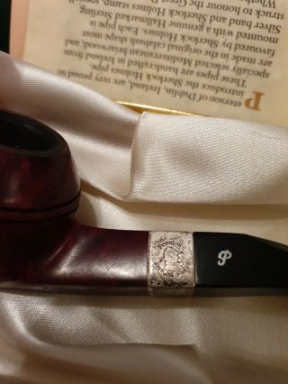 Vintage Peterson Sherlock Holmes Silver Mounted Pipes 4