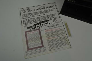1978 Arrow Handicraft Corporation Electric Ball Bearing Clock Vtg Gimicky 2