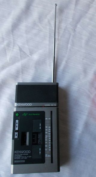 Vtg Kenwood Stereo Cassette Player Cp - 80 Speaker Ss - 70 Fm/am Tuner Pack