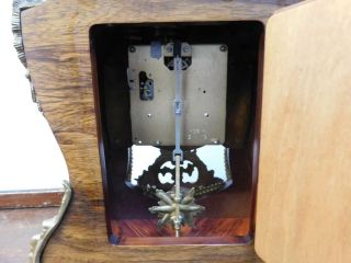 large boulle styled bracket clock striking on 2 bells 12