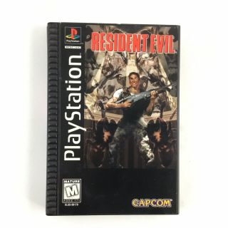 Vintage Resident Evil Bundle,  Long Box Game With Official Strategy Guide,  PS 1 2