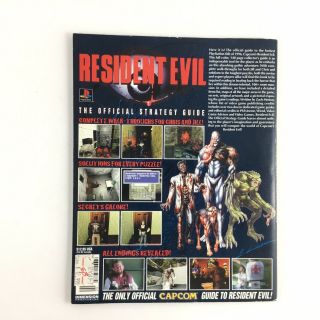 Vintage Resident Evil Bundle,  Long Box Game With Official Strategy Guide,  PS 1 7