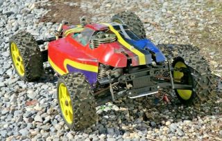 Vintage Kyosho Inferno DX 1/8 Scale Buggy Two Speed OS MAX RG Tuned Pipe 2