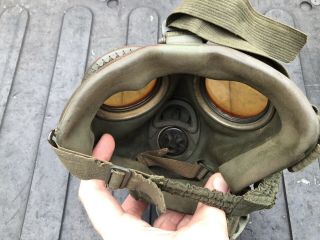 WW2 German M30 German Army Waffen Gas Mask With Regiment Marked Canister 8